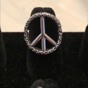 Sterling Silver Peace ring